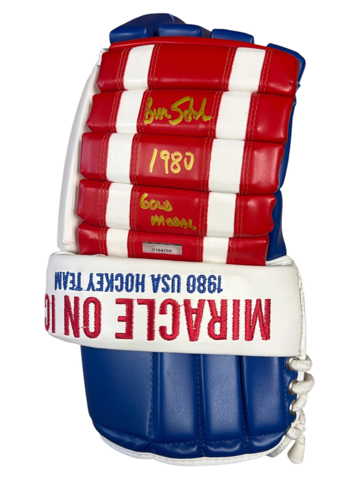 Buzz Schneider Signed Miracle on Ice 1980 Replica Hockey Glove Buzz Schneider Signed Miracle on Ice 1980 Replica Hockey Glove