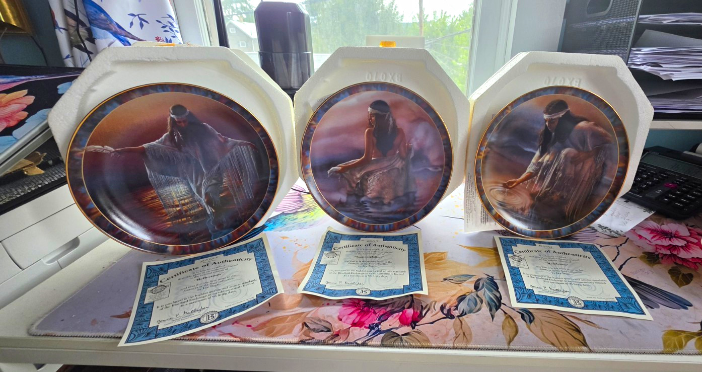 The Bradford Exchange Journeys of the Soul 6 Porcelain Plates Lee Bogle COA The Bradford Exchange Journeys of the Soul 6 Porcelain Plates Lee Bogle COA