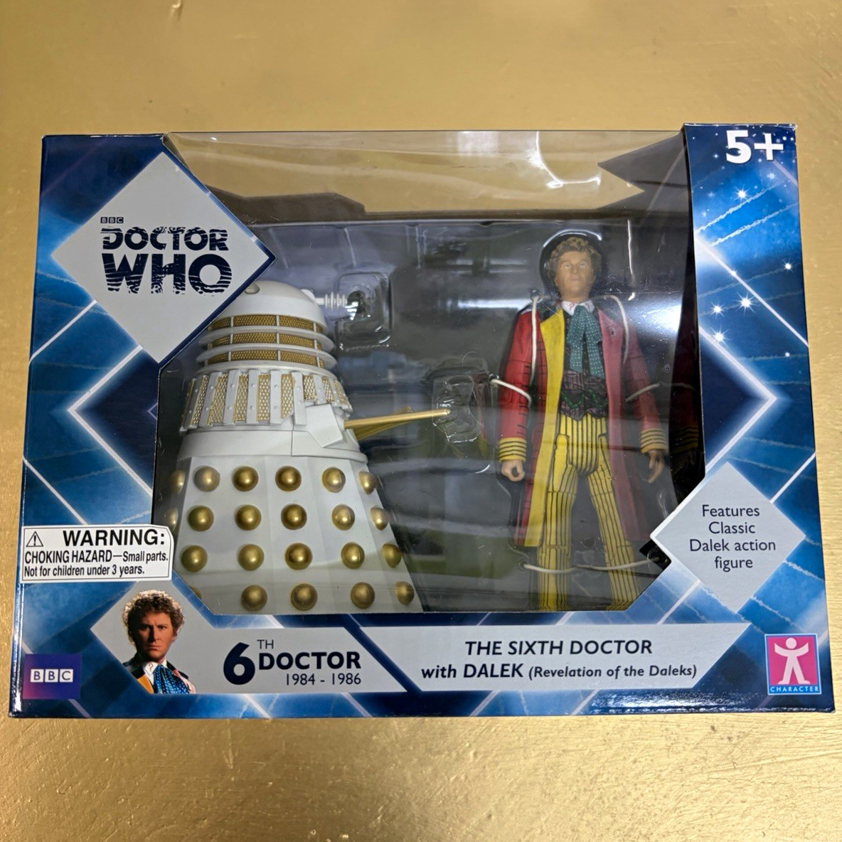 Doctor Who Sixth Doctor & Dalek Action Figure Set Vintage 1996 NIB