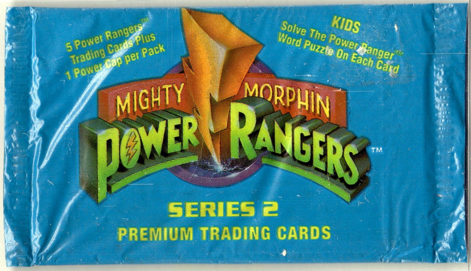 1994 Mighty Morphin Power Rangers Series 2 Trading Card Booster Pack 1994 Mighty Morphin Power Rangers Series 2 Trading Card Booster Pack