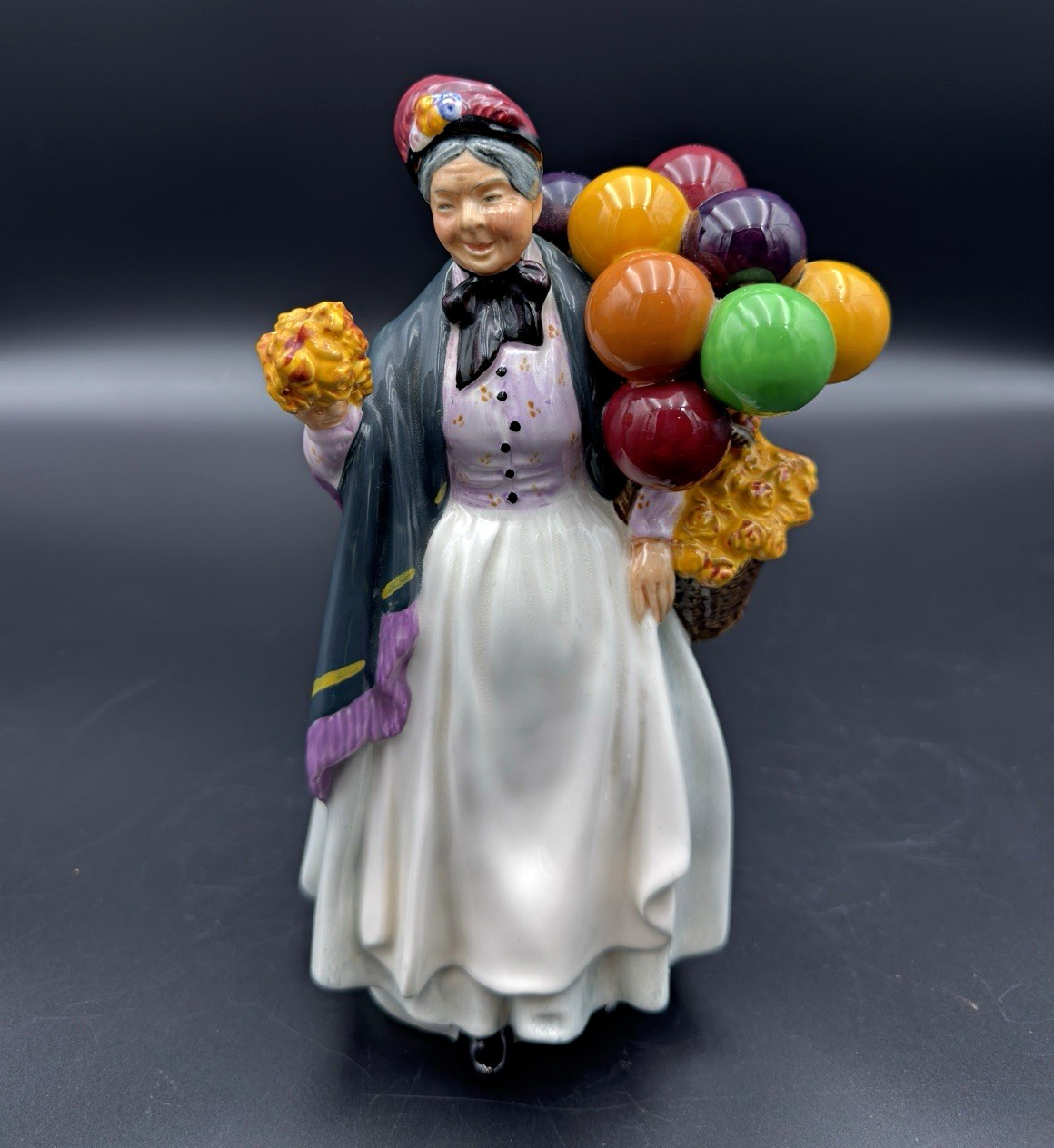 Vintage 1984 ROYAL DOULTON England BIDDY PENNY FARHING