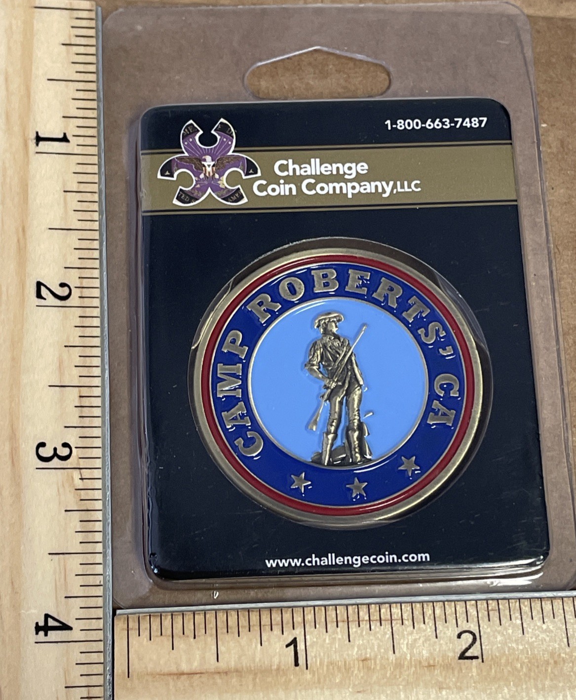 Coin - Camp Robert’s, CA Color Challenge Coin - New In Case 