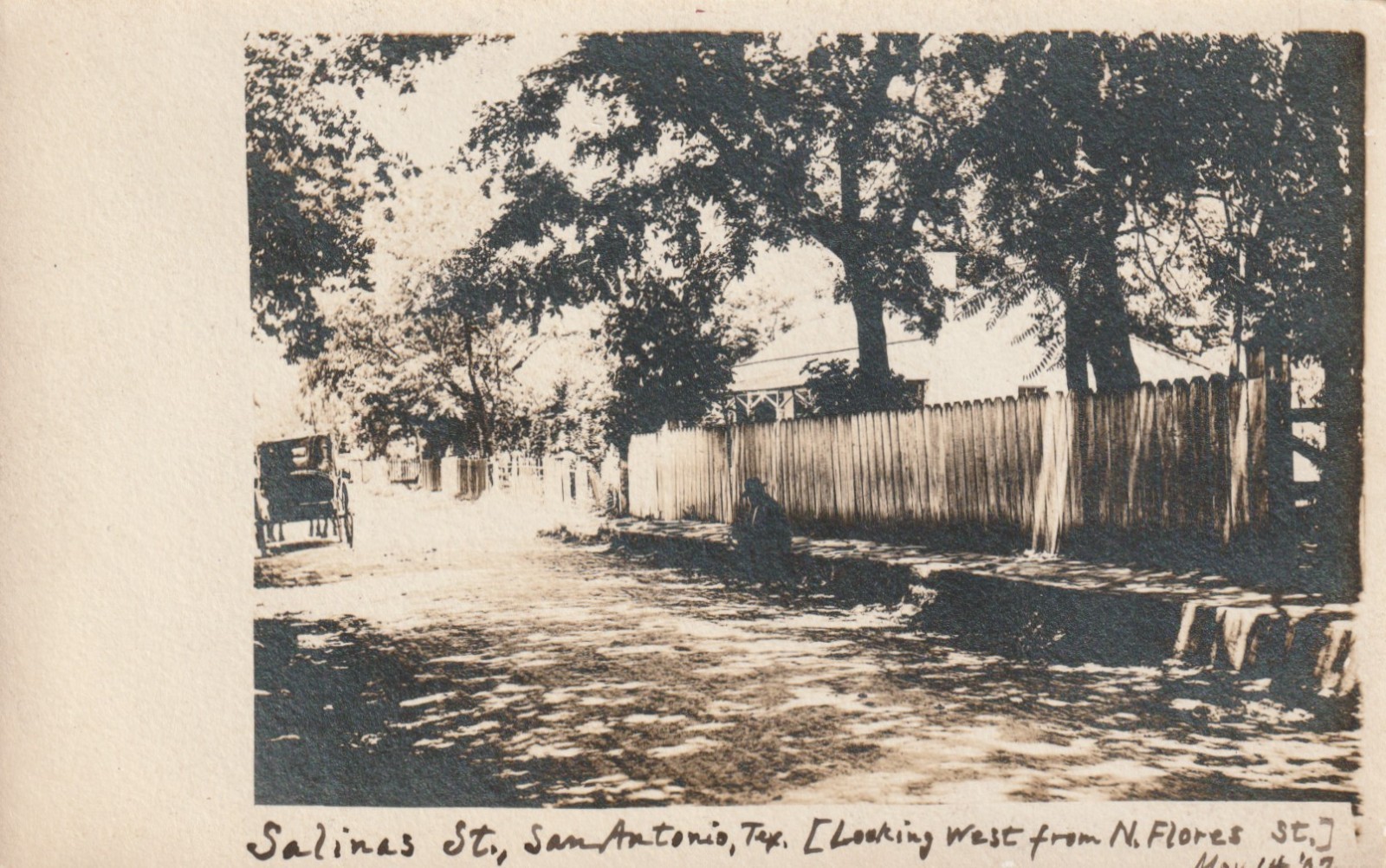 Vintage Postcard Salinas St San Antonio Texas TX Dirt Road Carriage Velox 1907 Vintage Postcard Salinas St San Antonio Texas TX Dirt Road Carriage Velox 1907