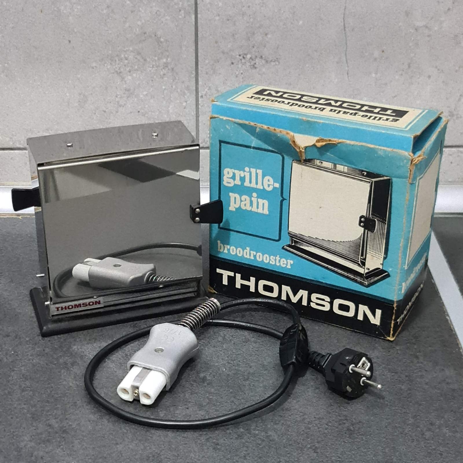 Vintage THOMSON Infrared Toaster Grille-Pain 1971 France Working Original Box