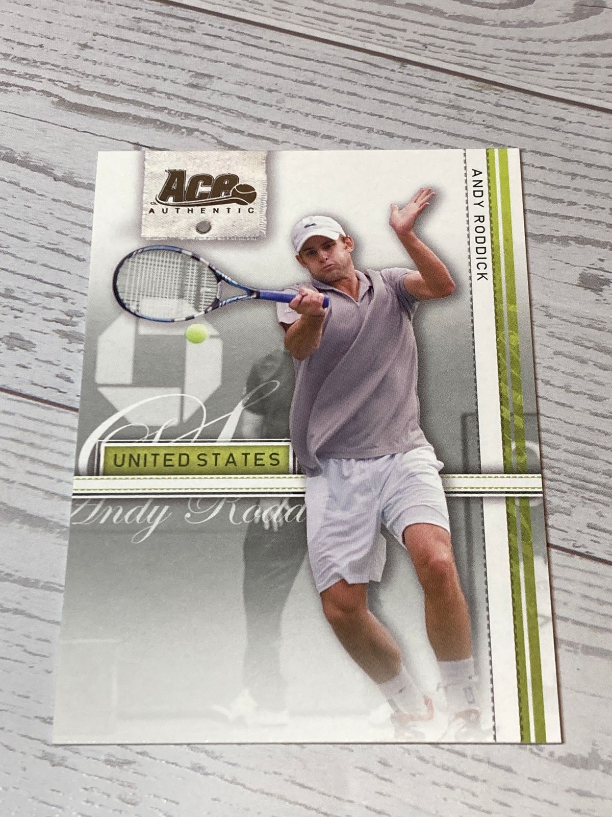 2007 Ace Authentic Andy Roddick #5 Tennis Trading Card United States