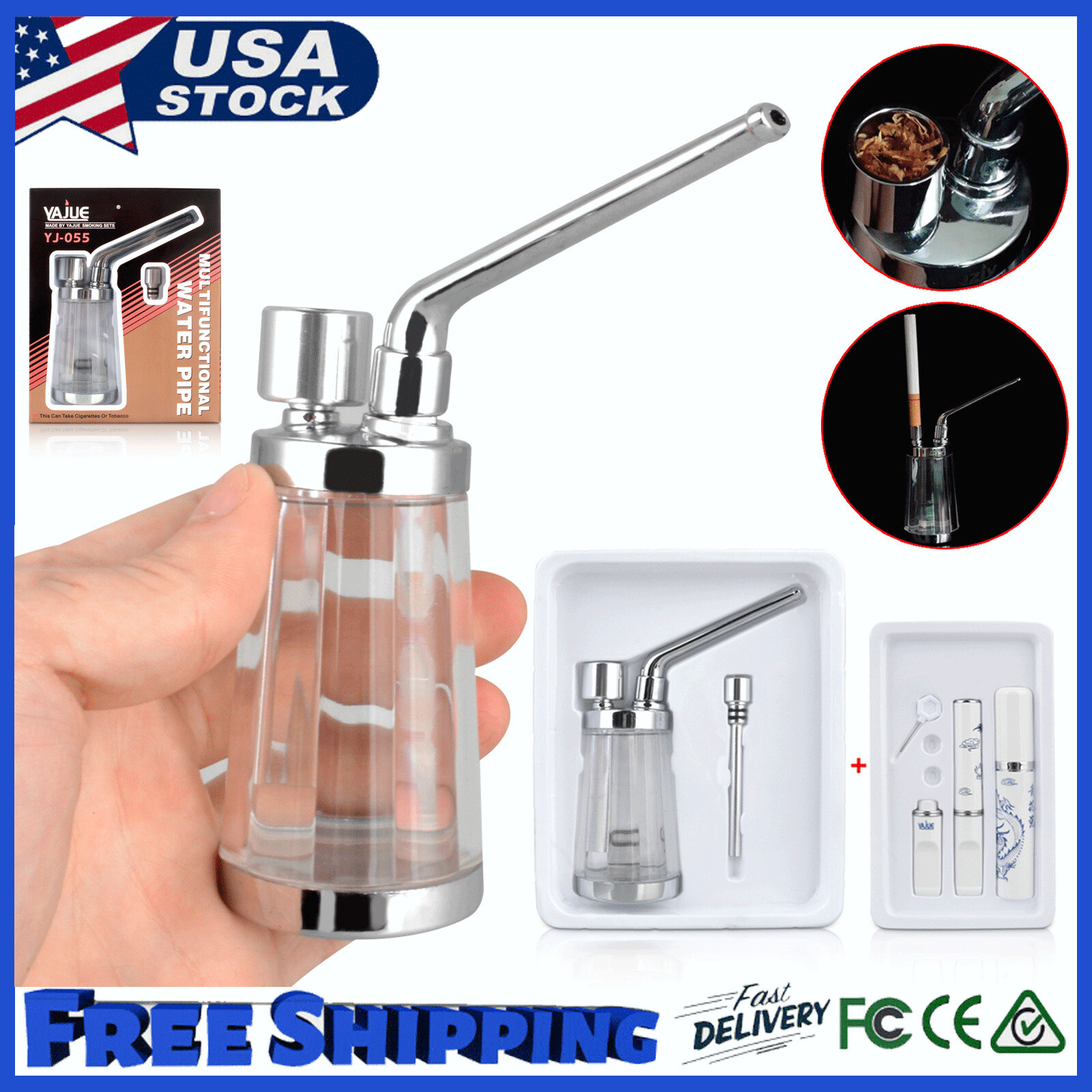 Portable Mini Small Smoking Tobacco Pipe Water Bong Smoke Hookah Shisha Pipes S+ Portable Mini Small Smoking Tobacco Pipe Water Bong Smoke Hookah Shisha Pipes S+