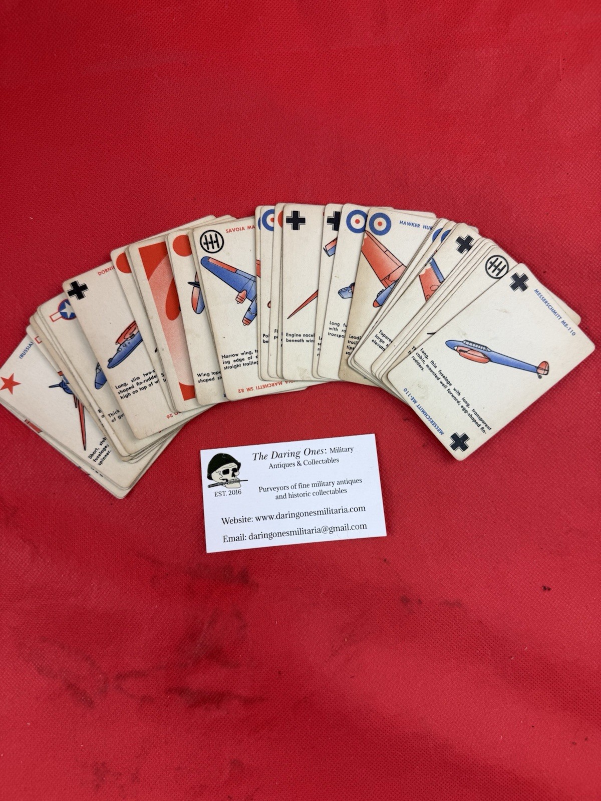 Original WW2 US Aircraft Identification Cards Axis & Allied