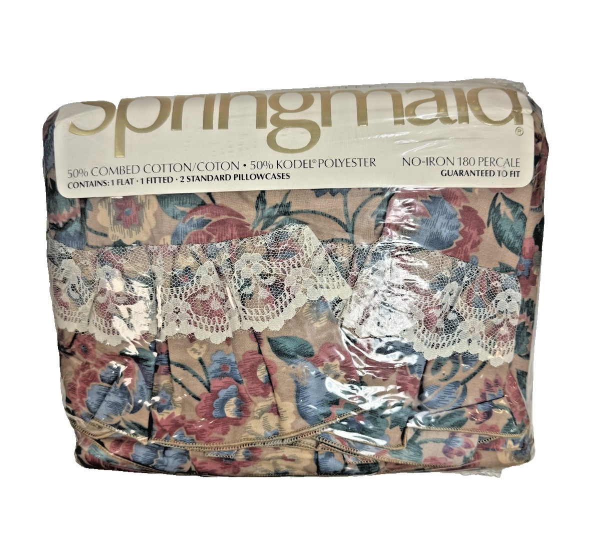 Vintage 80s Macy\'s Springmaid floral double sheet set 🐾animal shelter seller🐾