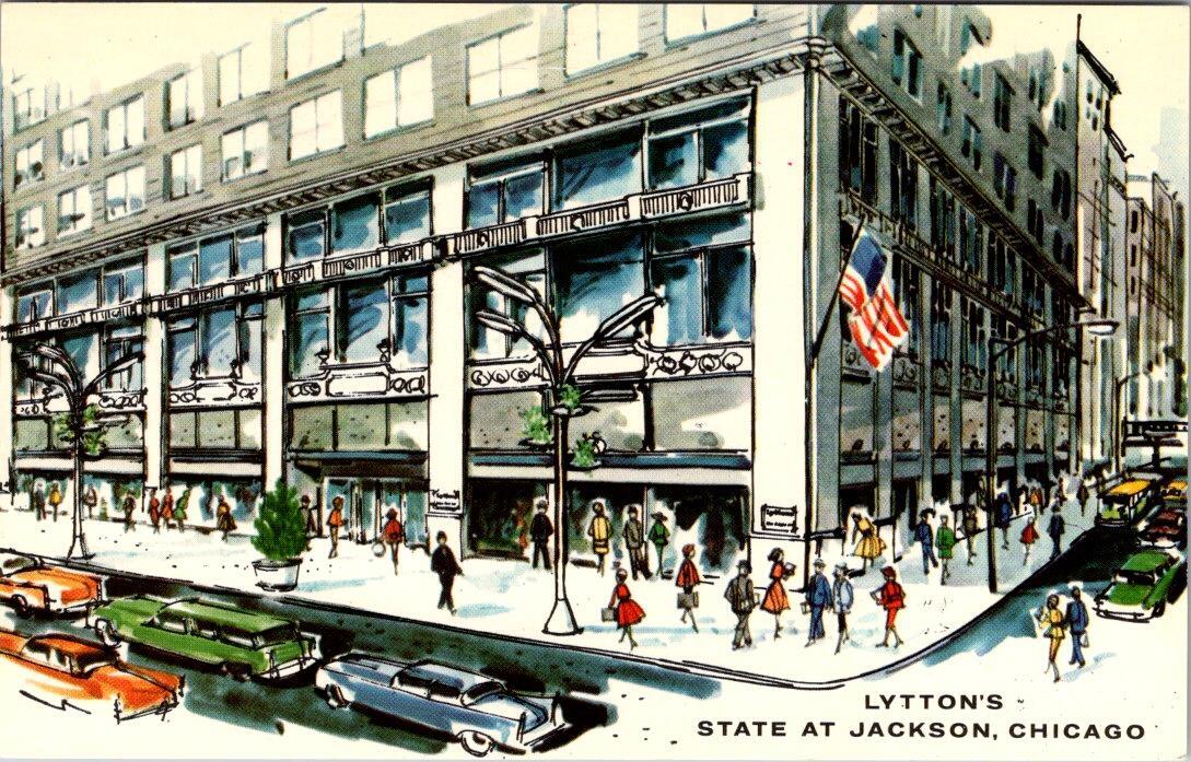 Chicago, IL Illinois LYTTON\'S DEPARTMENT STORE 1968 Advertising ARTISTS Postcard