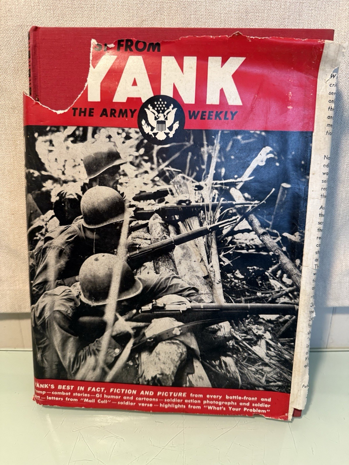 Vintage 1945 First Edition Hardcover The Best From Yank The Army Weekly Paper Vintage 1945 First Edition Hardcover The Best From Yank The Army Weekly Paper