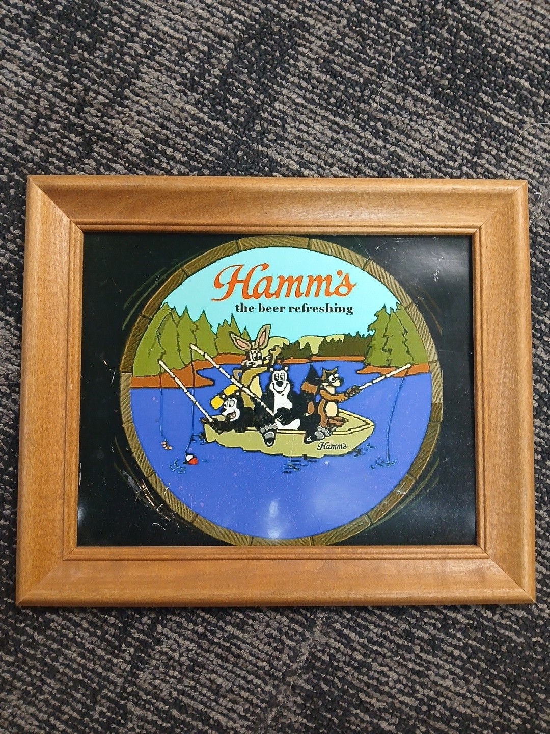 Vintage Hamm\'s Beer Logo - Framed 12\