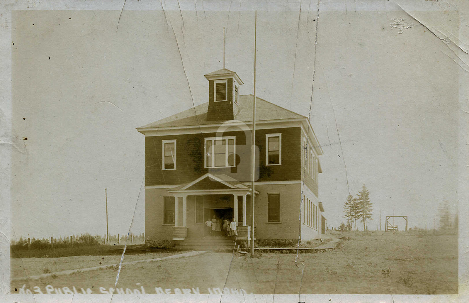 Public School c.1915 Deary ID Idaho Vintage Postcard COPY Public School c.1915 Deary ID Idaho Vintage Postcard COPY