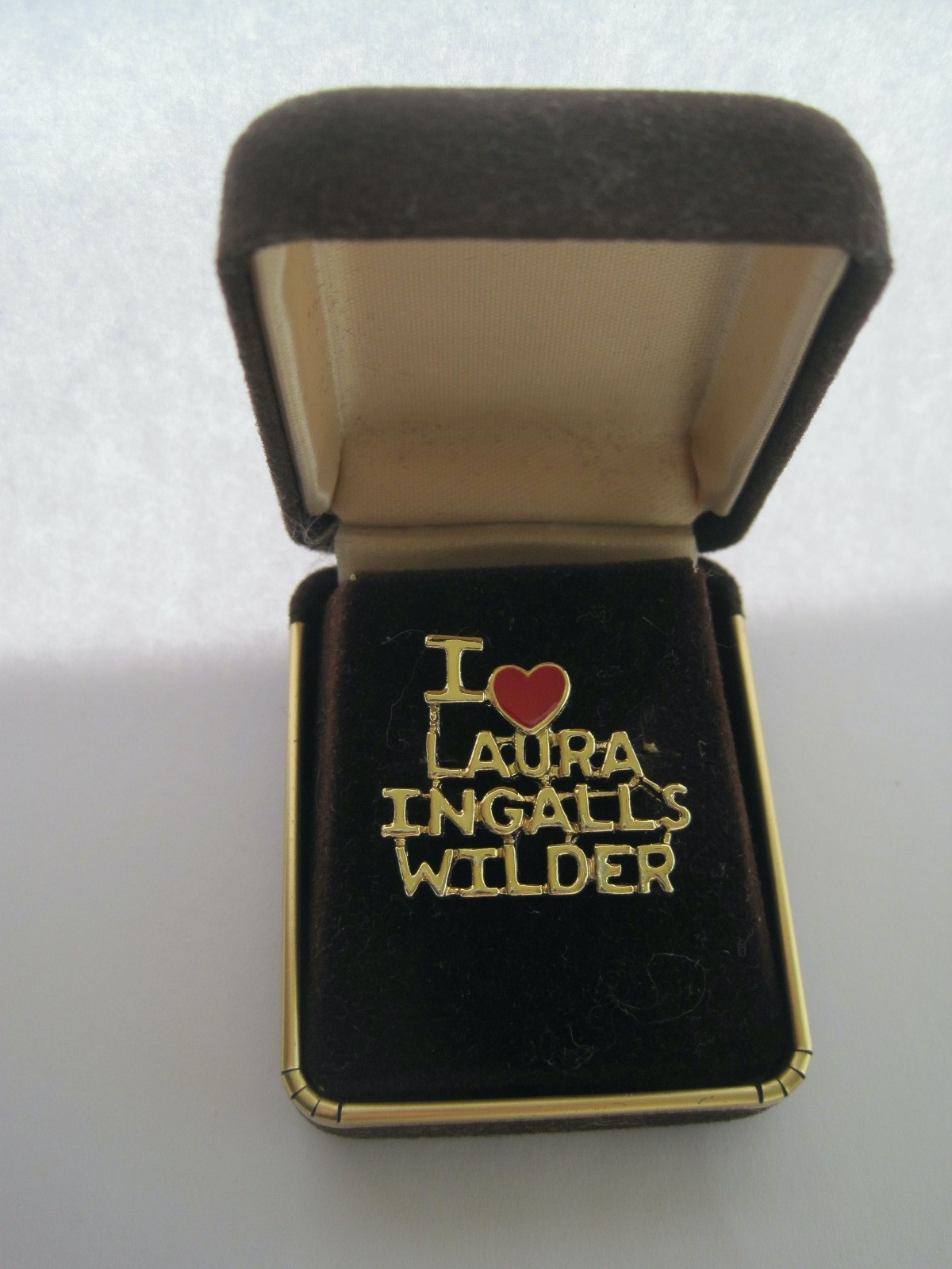 I Heart Laura Ingalls Wilder Pin W/ Box