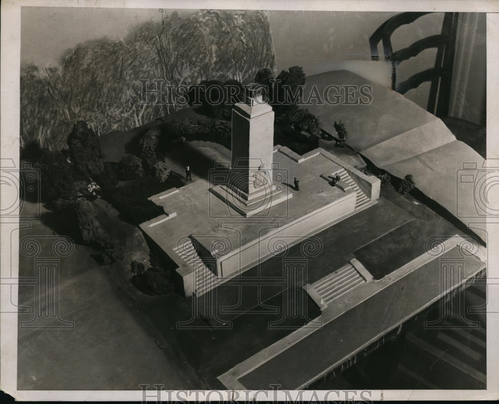 1938 Press Photo Gettysburg Monument in Pennsylvania - ney01801 1938 Press Photo Gettysburg Monument in Pennsylvania - ney01801