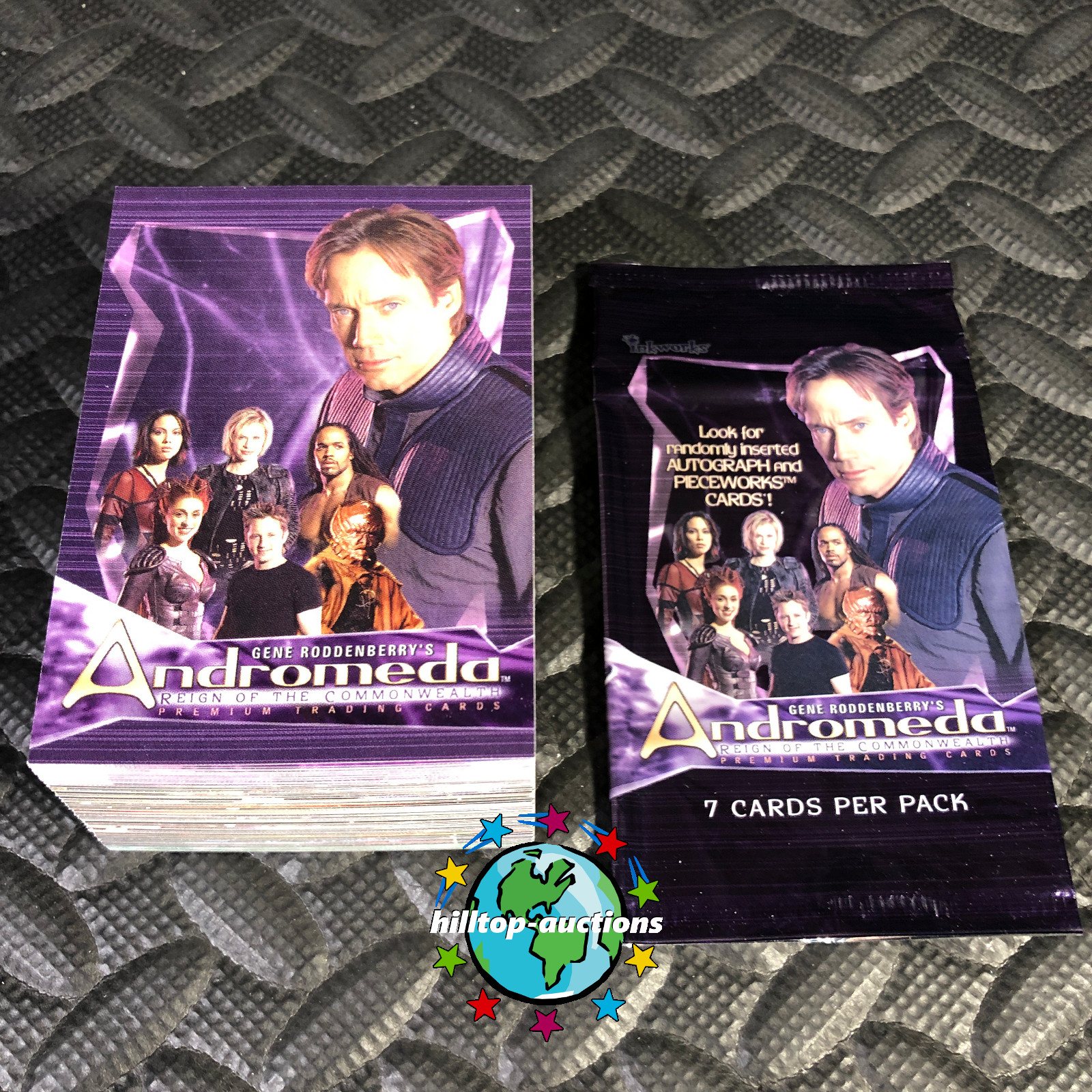 ANDROMEDA REIGN OF THE COMMONWEALTH 90-TRADING CARD SET 2002 INKWORKS +WRAPPER ANDROMEDA REIGN OF THE COMMONWEALTH 90-TRADING CARD SET 2002 INKWORKS +WRAPPER