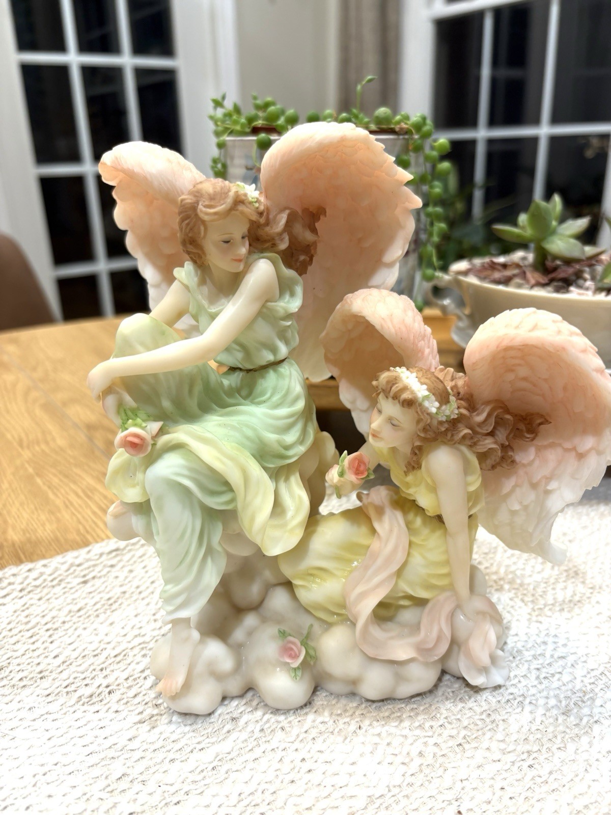 Vintage 1998 Seraphim Classics Sisters Heart and Soul Angel Figurine 81486 Roman