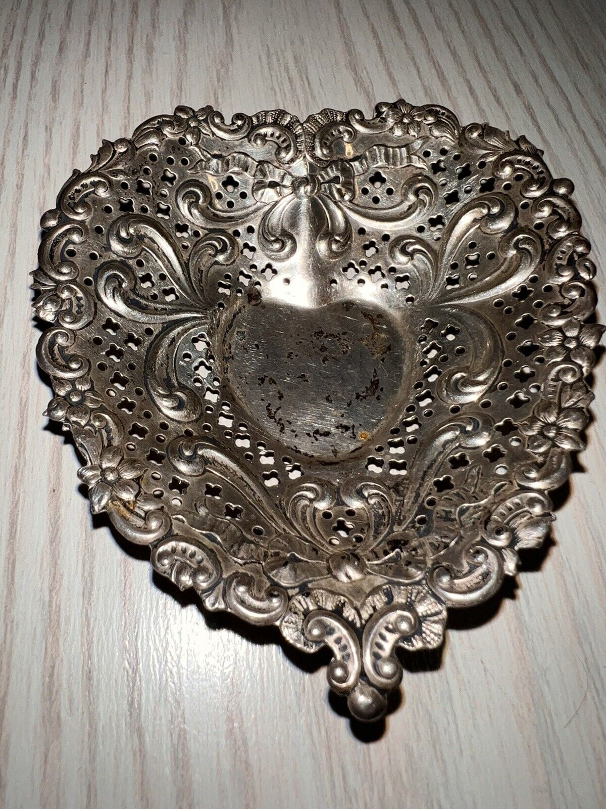 Vintage GORHAM #956 Solid Sterling Silver 925 HEART Shaped Small Dish 26.6 GRAMS