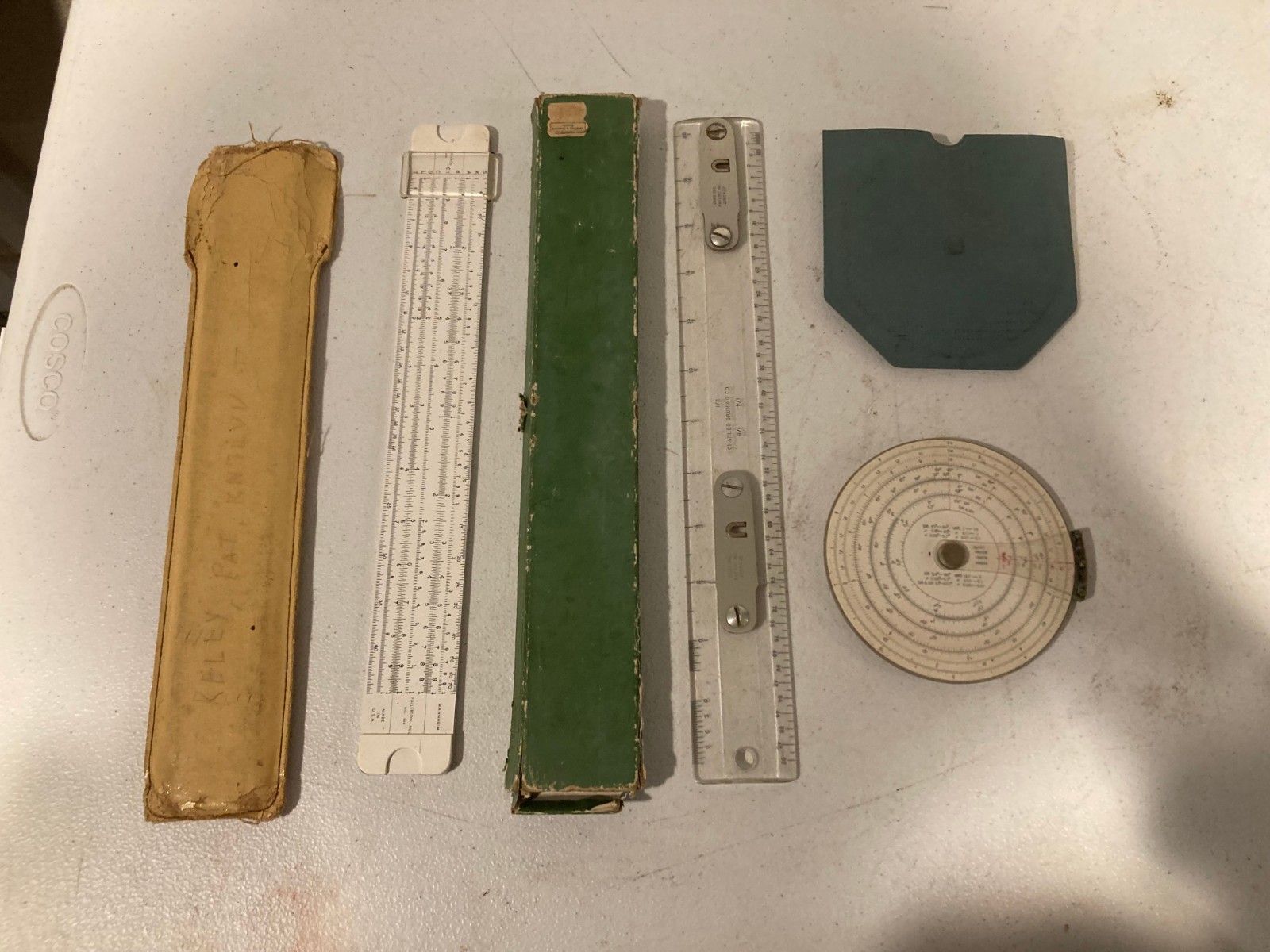 Vintage K&E Mannheim, Pickett N4 Slide Rules & Charles Struning Lot Vintage K&E Mannheim, Pickett N4 Slide Rules & Charles Struning Lot