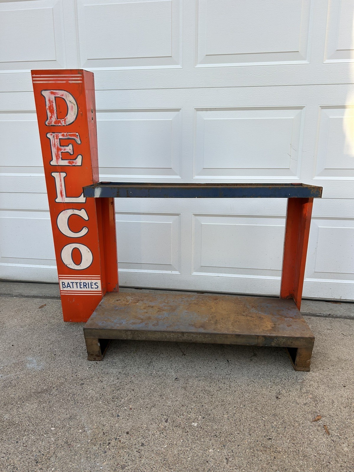 RARE GM AC Delco Batteries Advertising Display Stand Service Station Gas Oil RARE GM AC Delco Batteries Advertising Display Stand Service Station Gas Oil