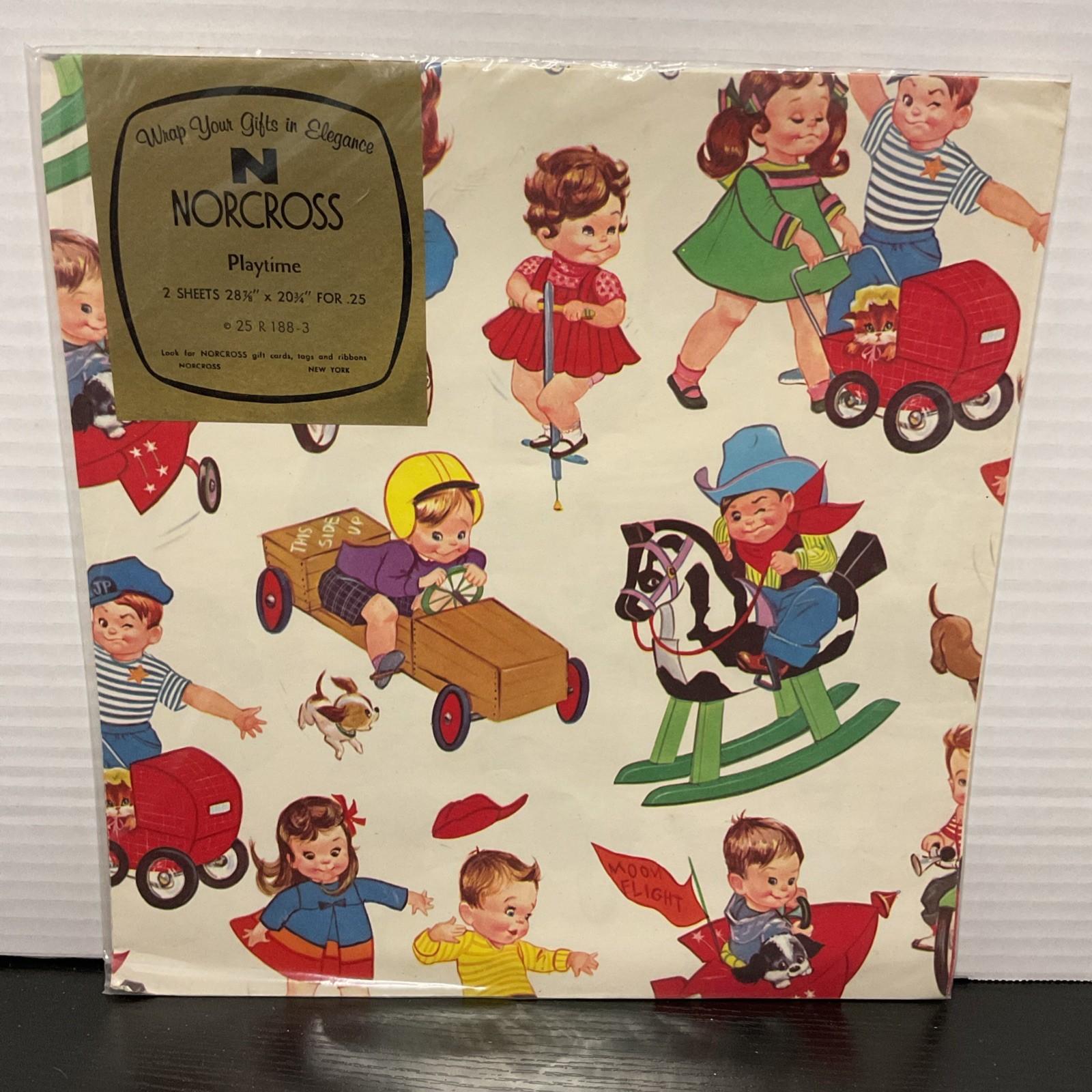 vintage Norcross gift wrap  