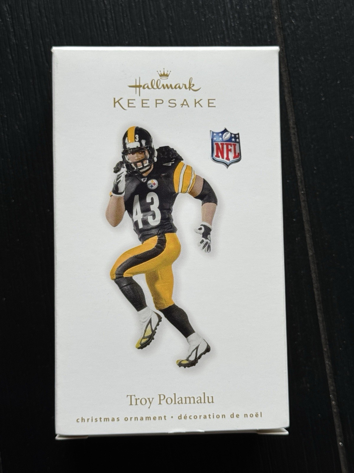 HALLMARK 2010 TROY POLAMALU NFL ORNAMENT