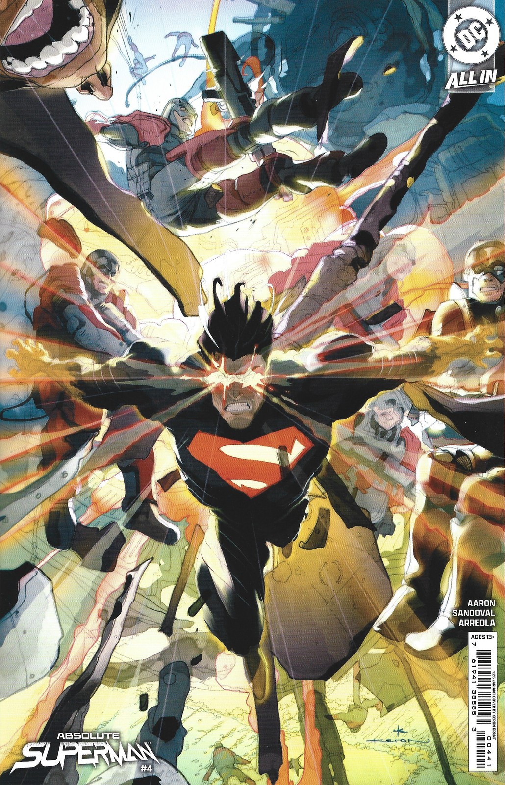 Absolute Superman #4 1:25 Keron Grant Variant DC 2025 Aaron