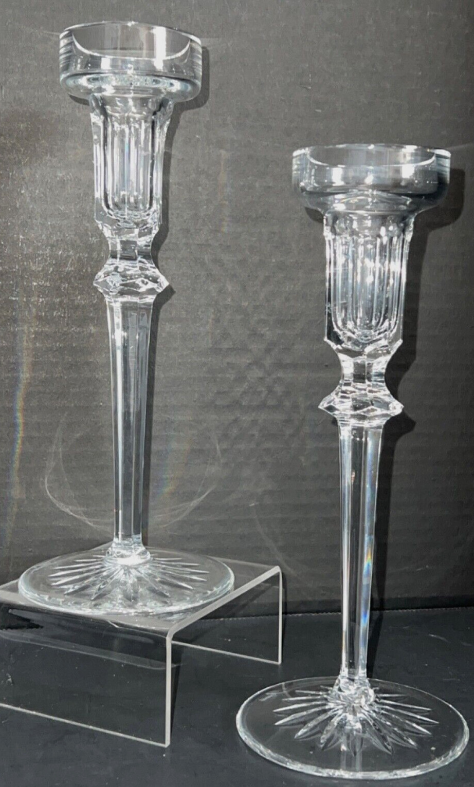 Crystal Candlestick Holders Starbrights  Pattern 8\