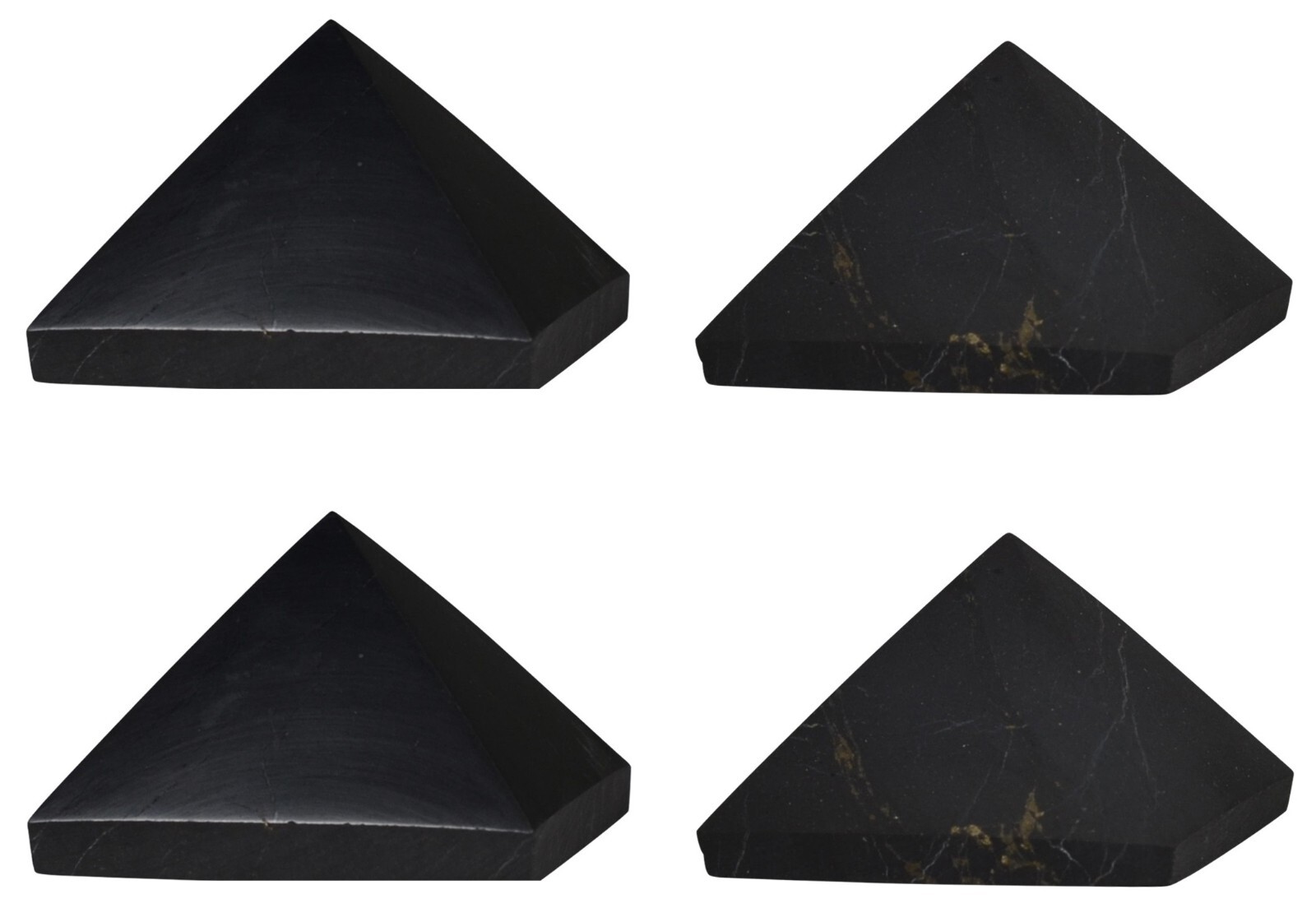 Shungite World Shungite Pyramid Set 4 pcs - 30 mm / 1.18\ Shungite World Shungite Pyramid Set 4 pcs - 30 mm / 1.18\