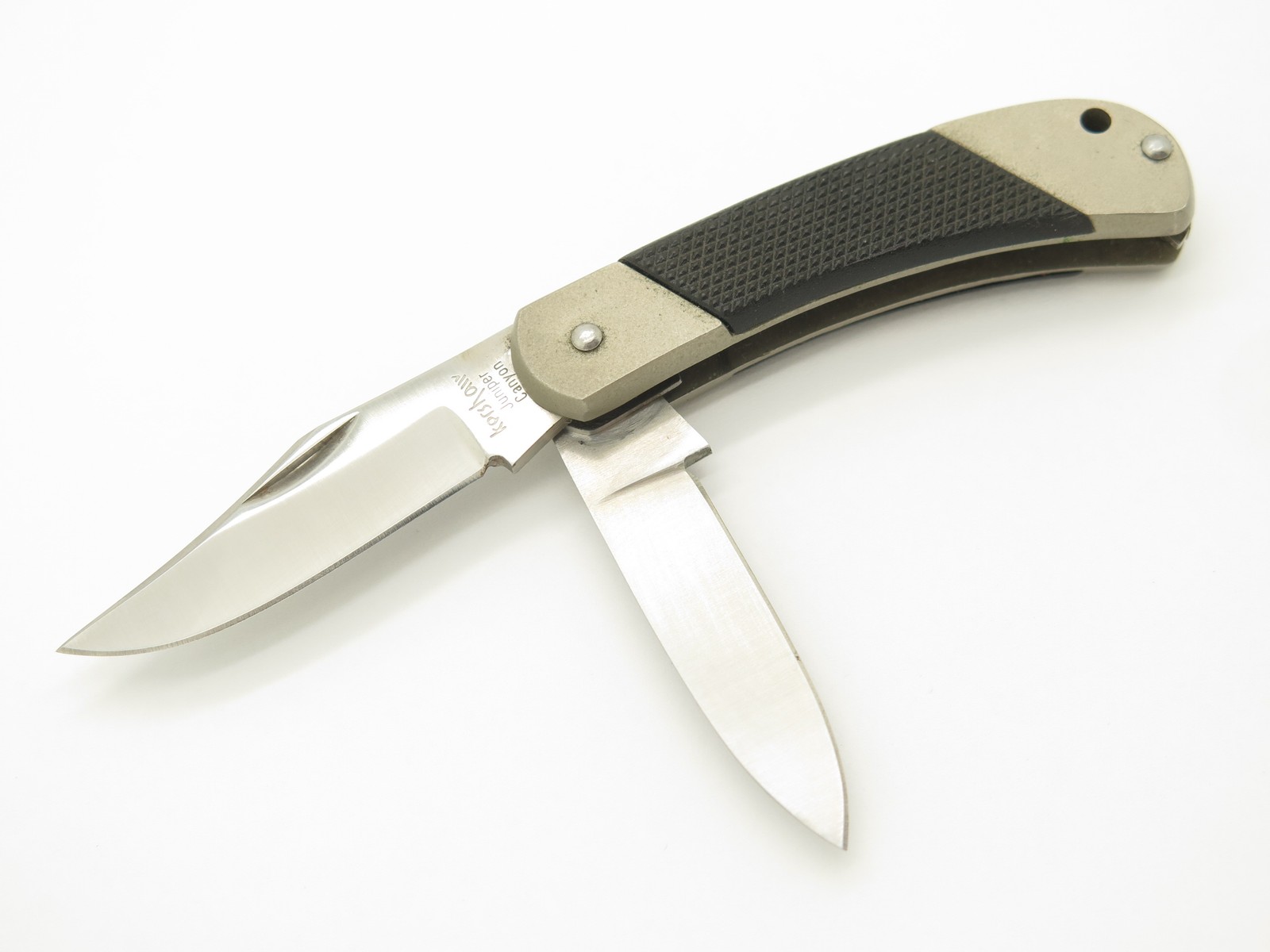 Vtg Kershaw 3110 Juniper Canyon Seki Japan 2 Blade Folding Pocket Knife (Defect) Vtg Kershaw 3110 Juniper Canyon Seki Japan 2 Blade Folding Pocket Knife (Defect)