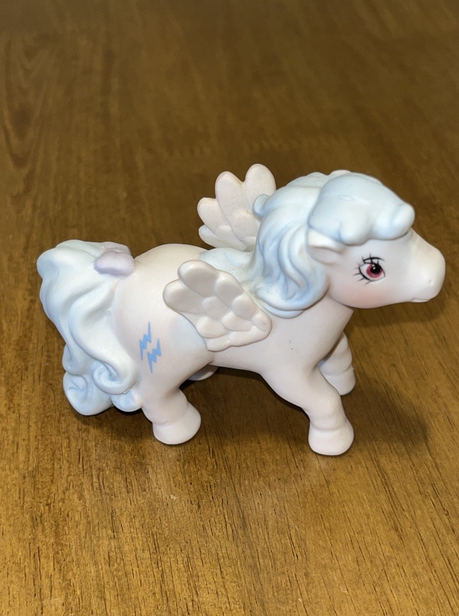 1985 Hasbro My Little Pony FIREFLY Pegasus Porcelain Figurine Chipped Glued Wing 1985 Hasbro My Little Pony FIREFLY Pegasus Porcelain Figurine Chipped Glued Wing
