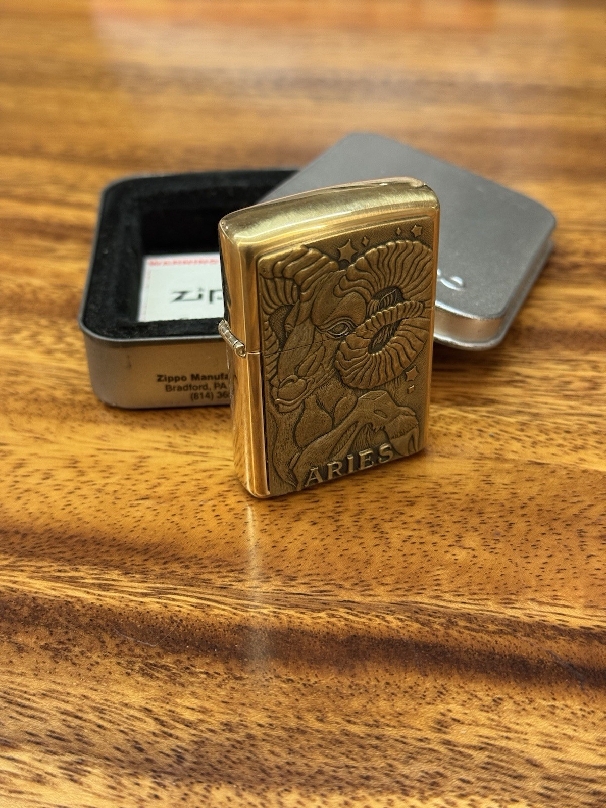 1997 Aries Zodiac Series Brass Mint In Box Barrett Smythe 1997 Aries Zodiac Series Brass Mint In Box Barrett Smythe