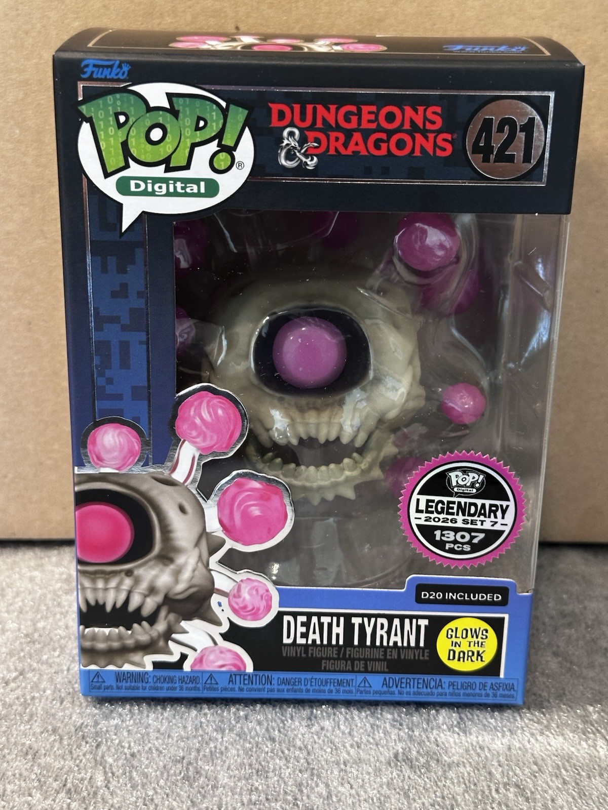 Dungeons & Dragons FUNKO POP DEATH TYRANT Vinyl Figure 1307 Pcs