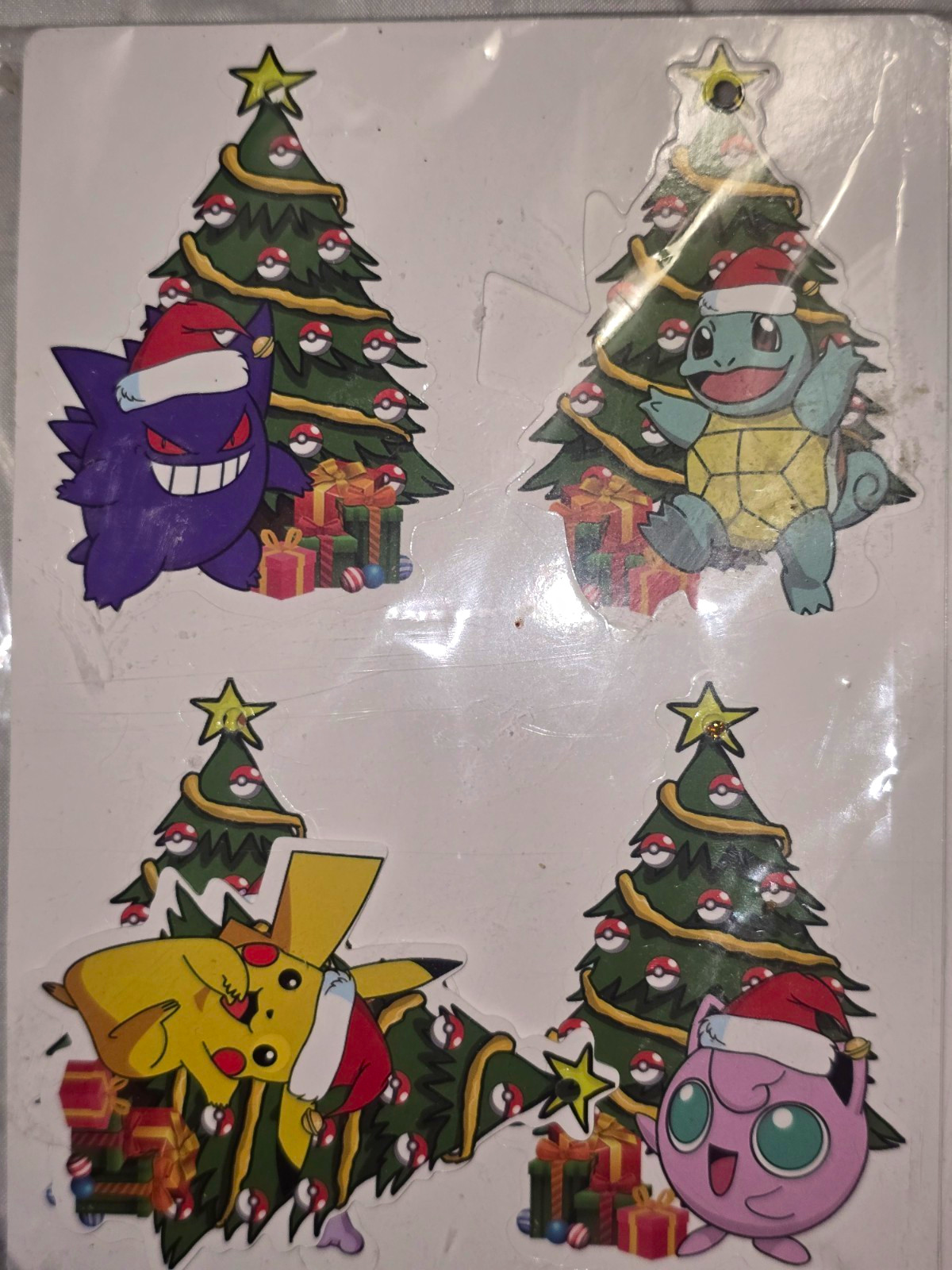12pc Pokémon Christmas Tree  Set Glossy Plastic Multicolor Pikachu