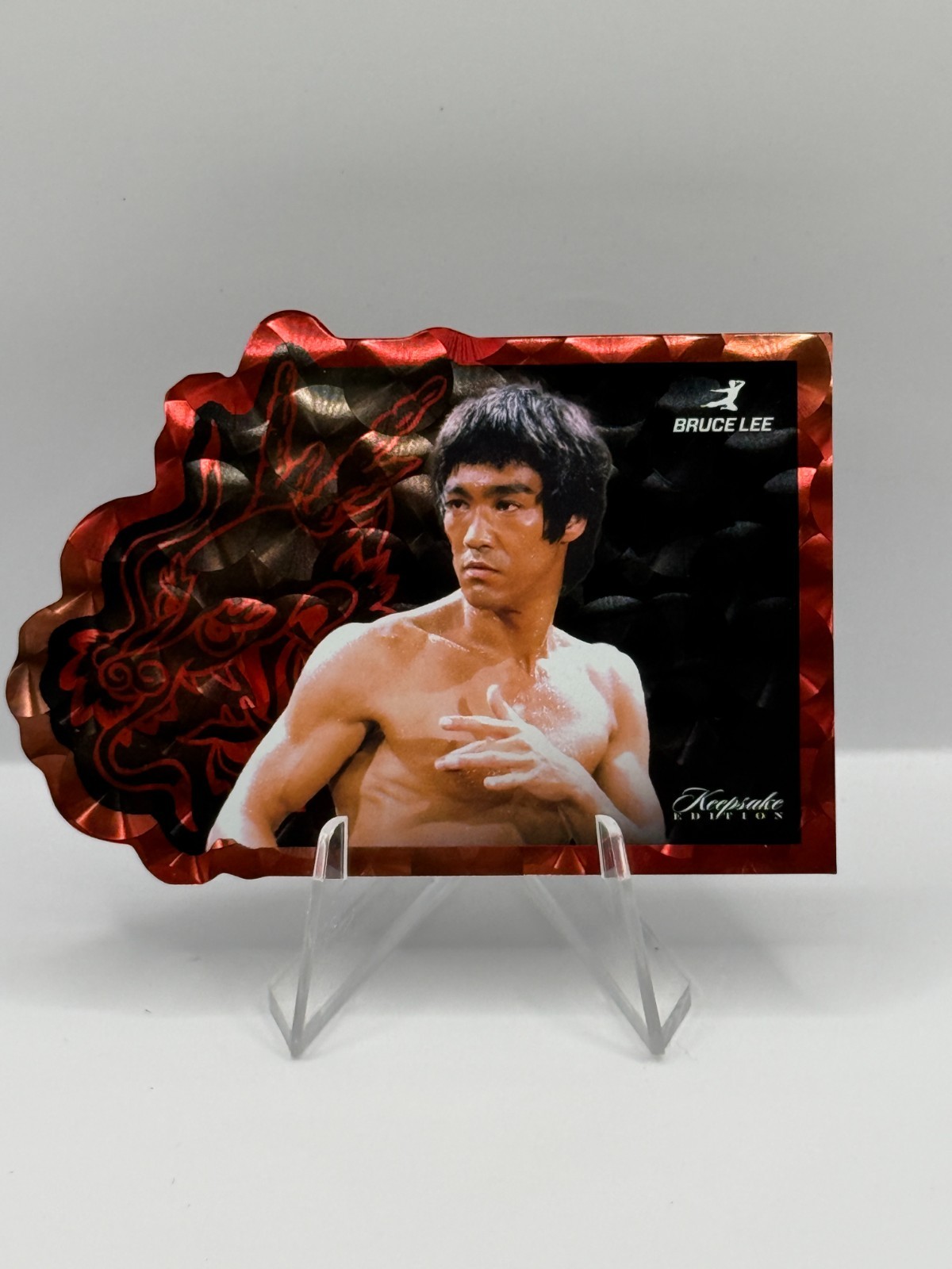 2025 Keepsake Legends 01/01 Bruce Lee Dragon Die Cut Red Vinyl 