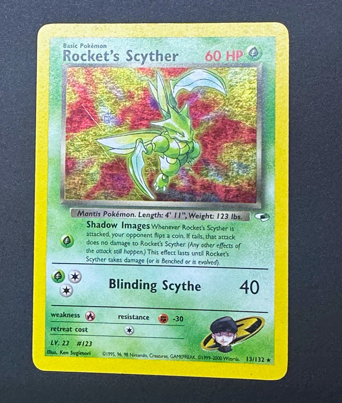 Pokémon Team Rocket Returns Rocket\'s Scyther Holo 13/132 English Card