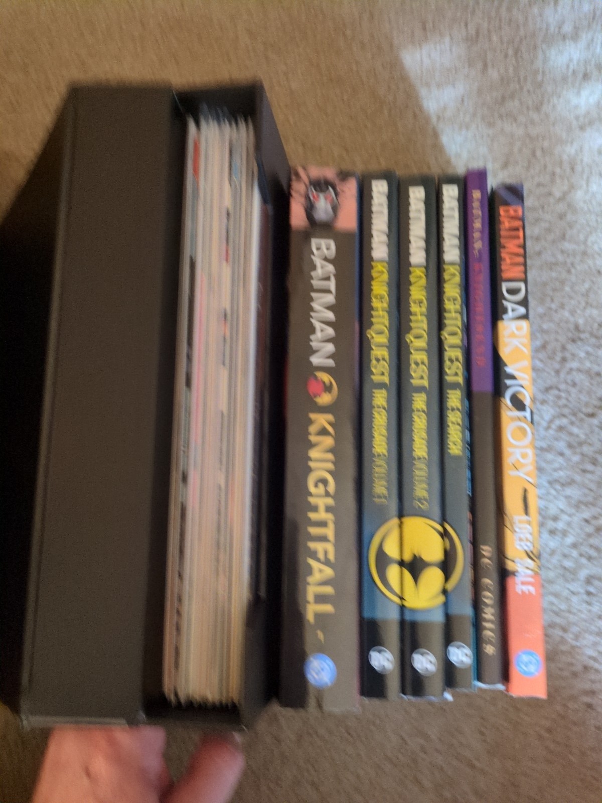 Batman Comic Book Lot (Knightfall, Knight Quest 1-3, Knights End, Dark Victory) Batman Comic Book Lot (Knightfall, Knight Quest 1-3, Knights End, Dark Victory)