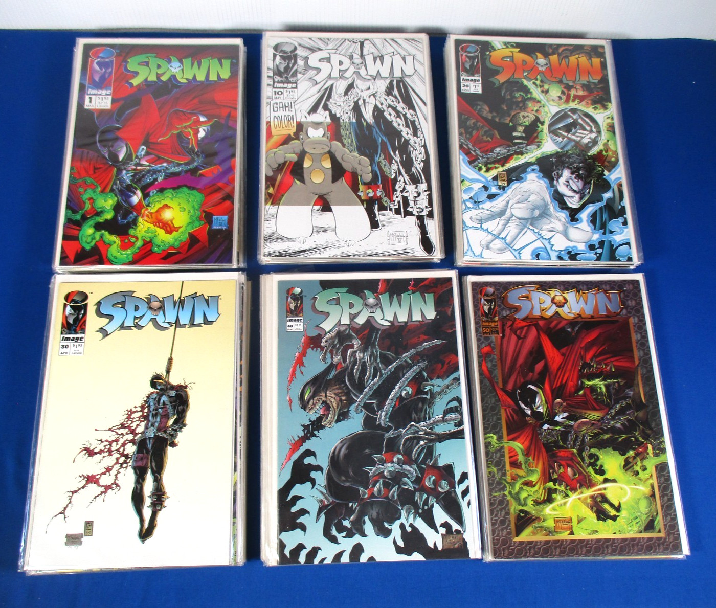 Spawn #1-50 Comic Lot (Missing #4) Run 53 Issues McFarlane 1st Print VF/NM