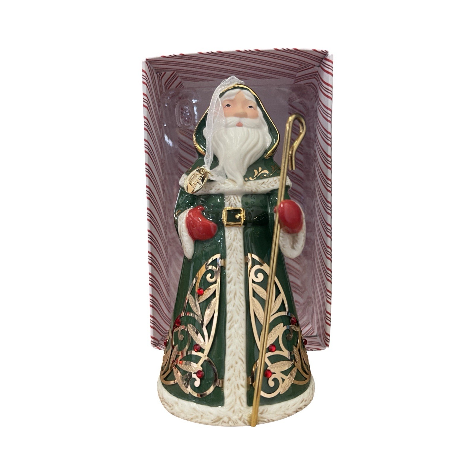 2016 Hallmark Premium Festive Santa Claus Porcelain Christmas Ornament 2016 Hallmark Premium Festive Santa Claus Porcelain Christmas Ornament
