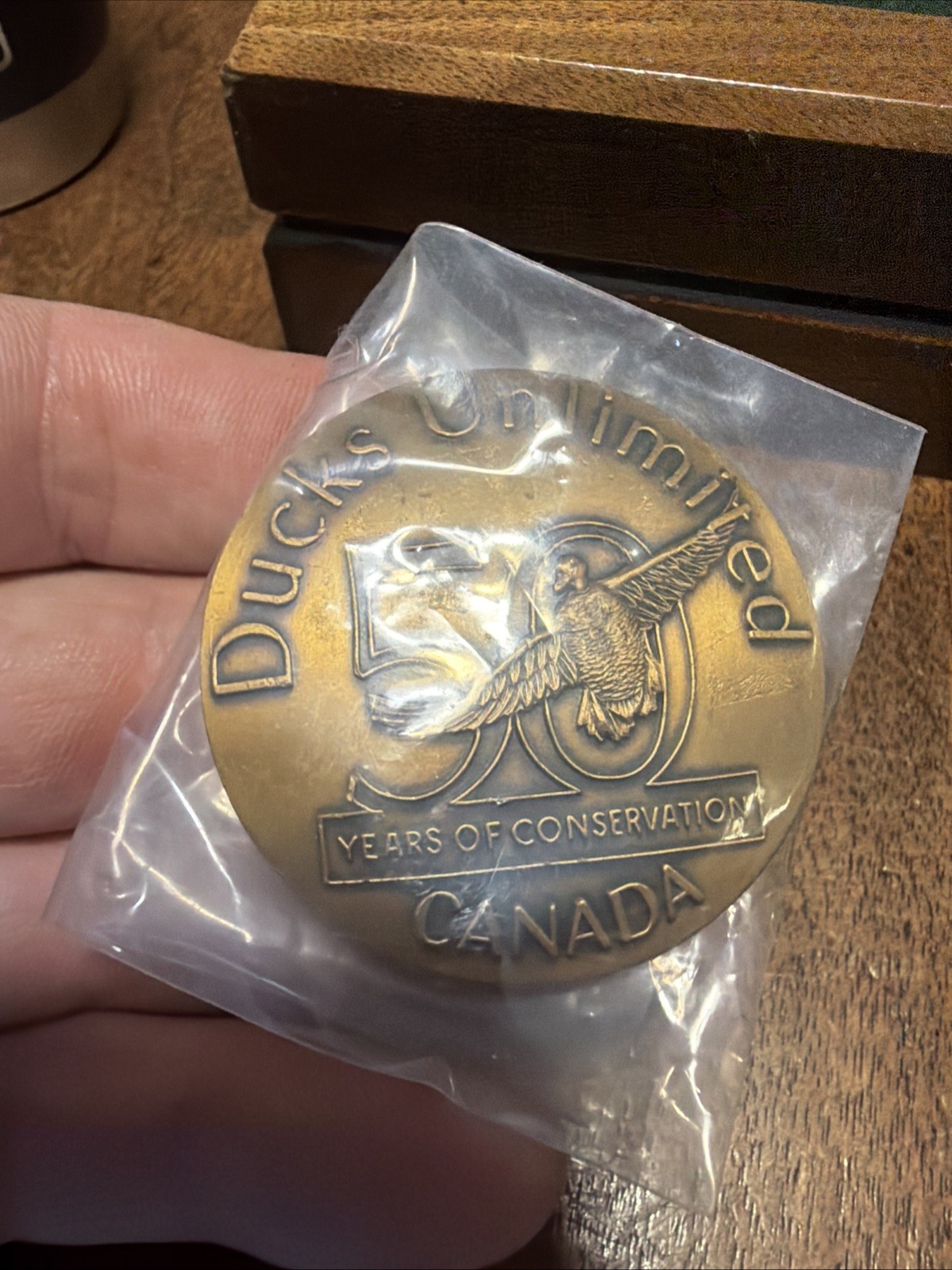 RARE DUCKS UNLIMITED 50th Anniversary BRONZE MEDALLION  Nat’l  Convention