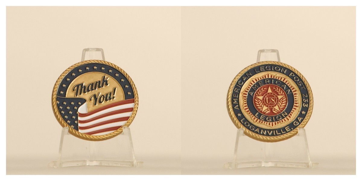 American Legion Post 233 Loganville GA Thank You Challenge Coin  4#G