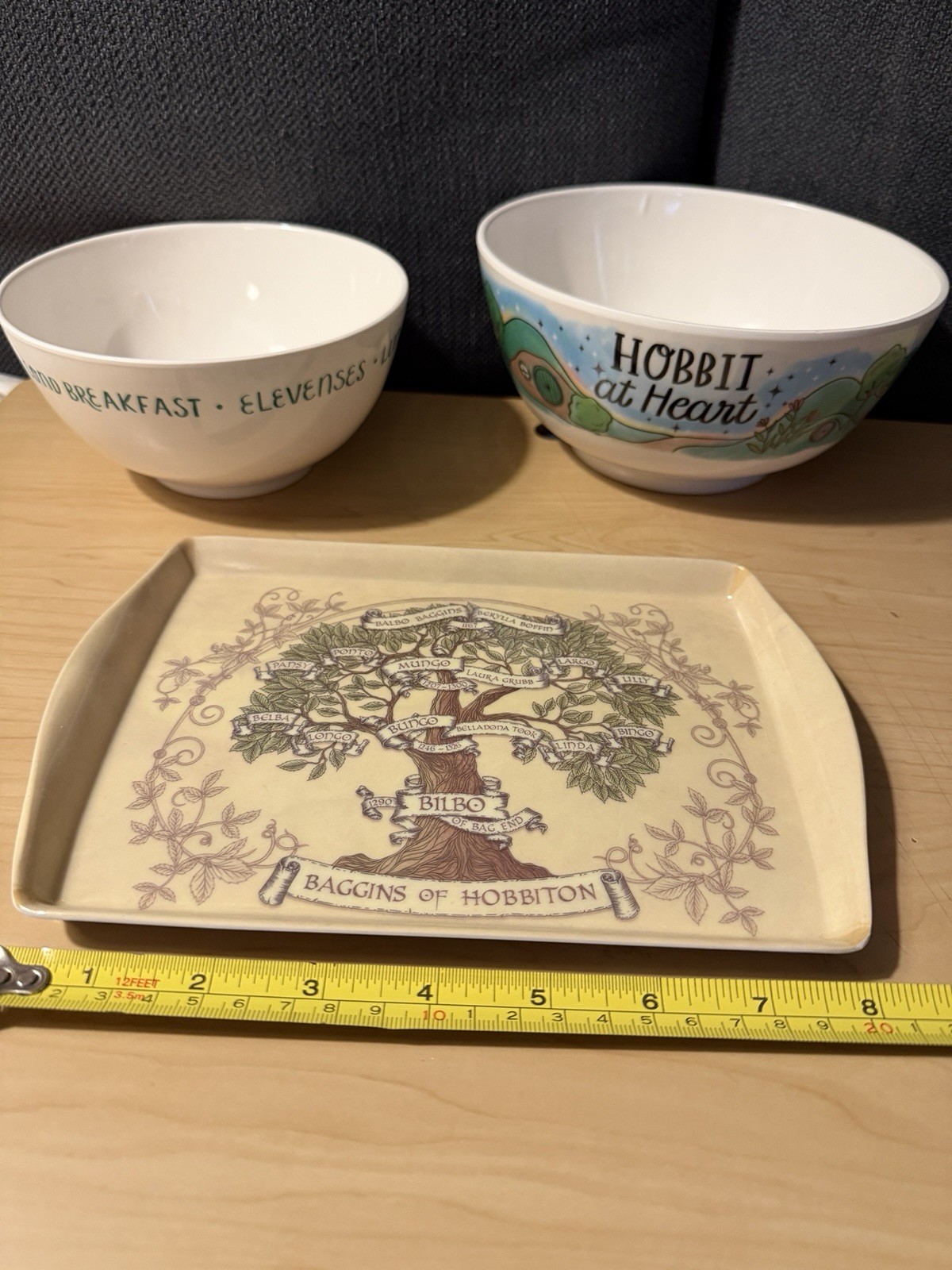 Litjoy hobbit Tray And Bowl Set