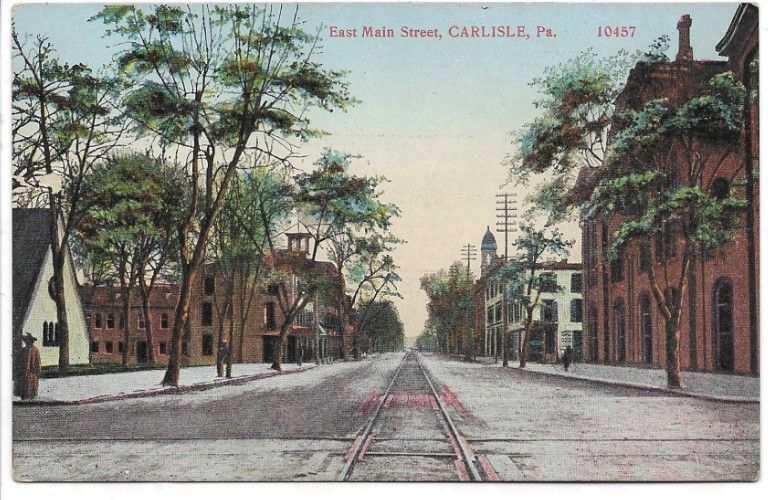 ANTIQUE Postcard      EAST MAIN STREET  -  CARLISLE, PA