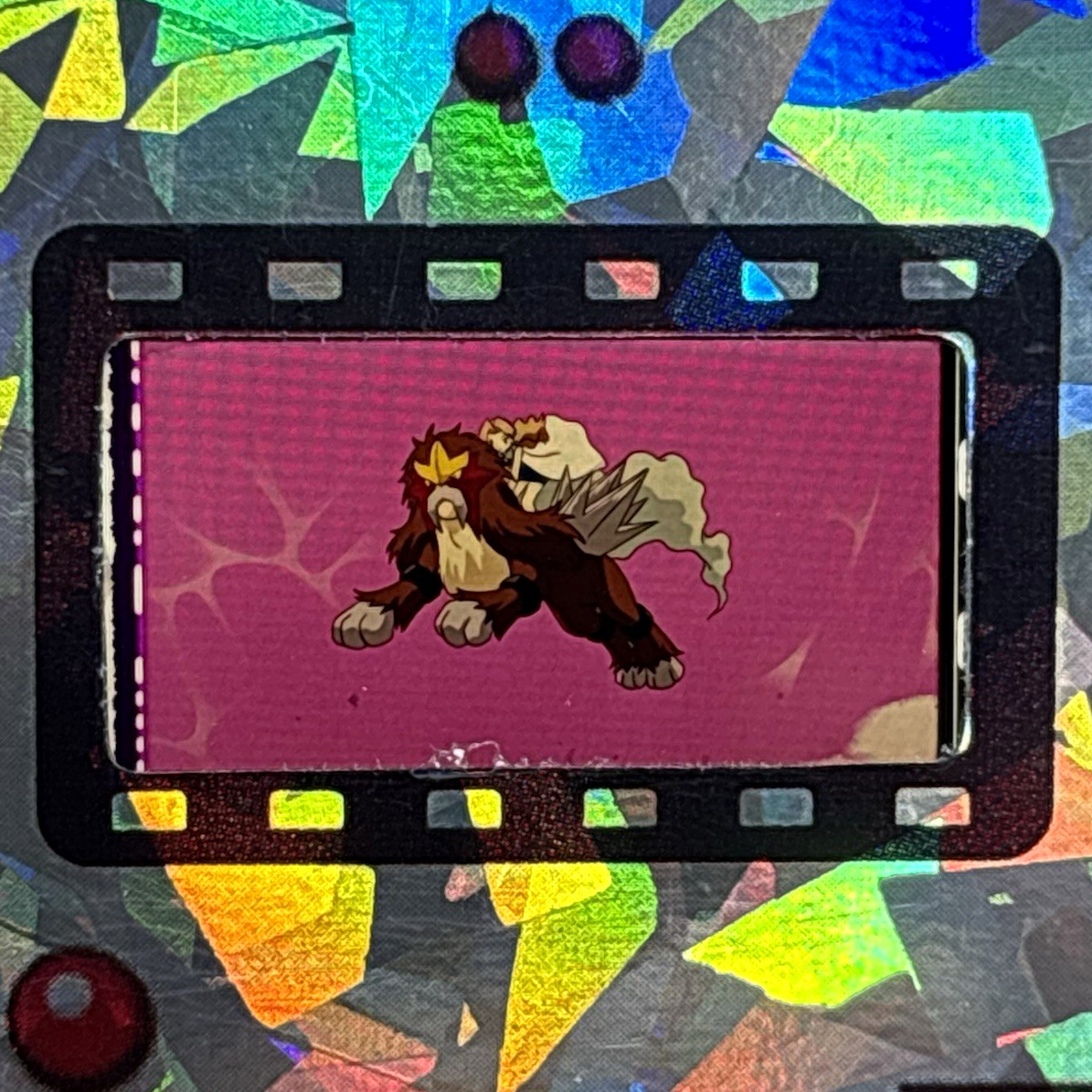 Pokémon Entei FSA Authentic Film Cell 35mm Sealed Cracked Ice - Very Rare