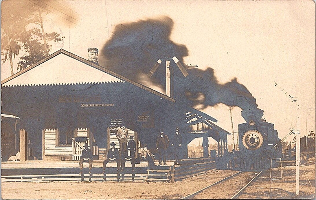 RPPC Oxford Ohio Railroad Depot Street Scene early 1900s NICE RPPC Oxford Ohio Railroad Depot Street Scene early 1900s NICE