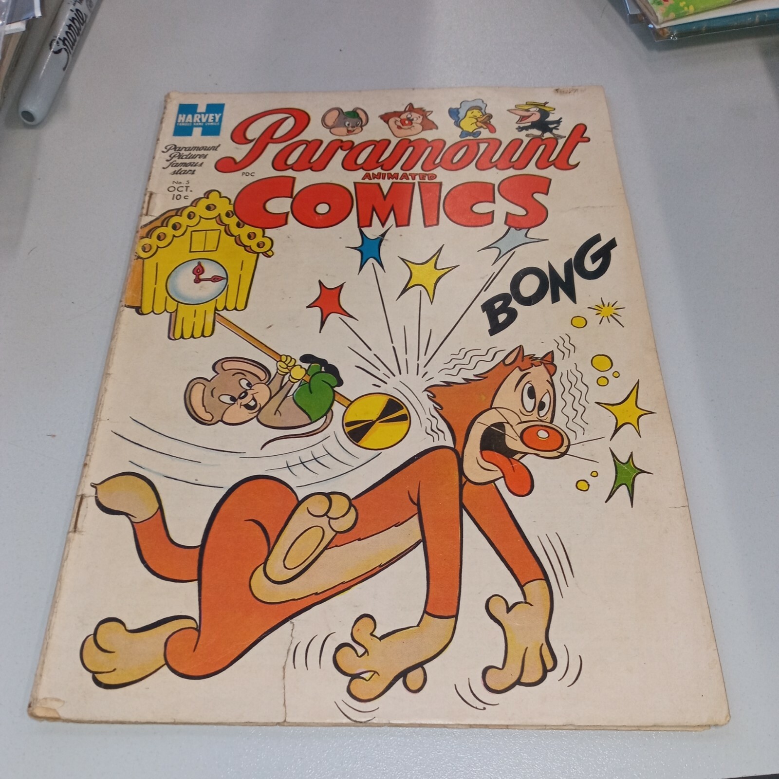 PARAMOUNT ANIMATED COMICS #5 harvey 1953 golden age herman catnip baby huey PARAMOUNT ANIMATED COMICS #5 harvey 1953 golden age herman catnip baby huey