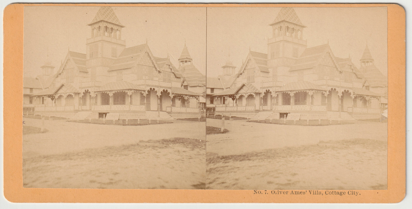 OLIVER AMES VILLA - COTTAGE CITY - OAK BLUFFS - MARTHA'S VINEYARD - SHUTE