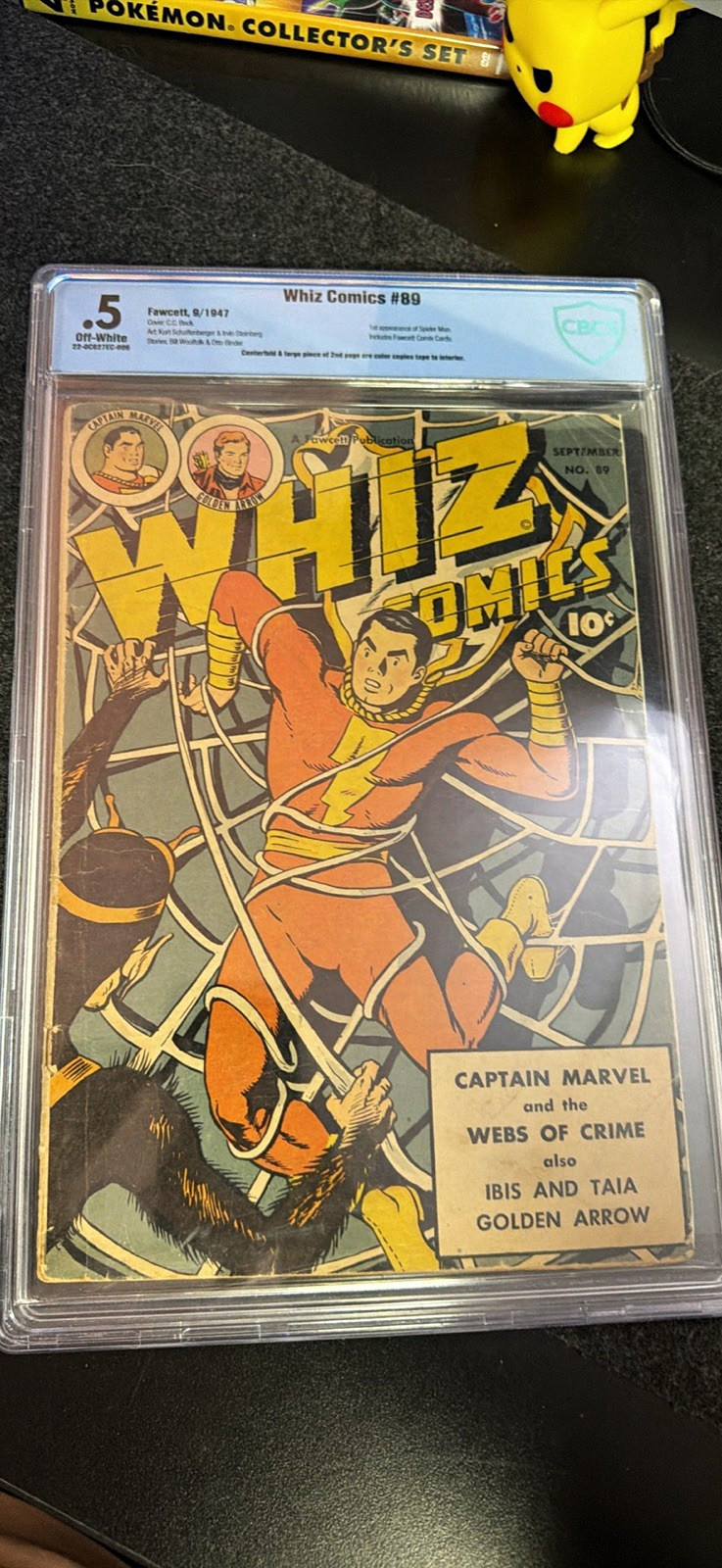 Whiz Comics #89 (1947 Fawcett) Captain Marvel First Spiderman CBCS .5