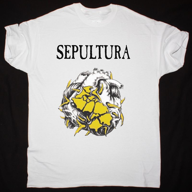 Vintage Sepultura Band Chaos As Tour Cotton White Unisex S-4XL Tee Shirt CC529