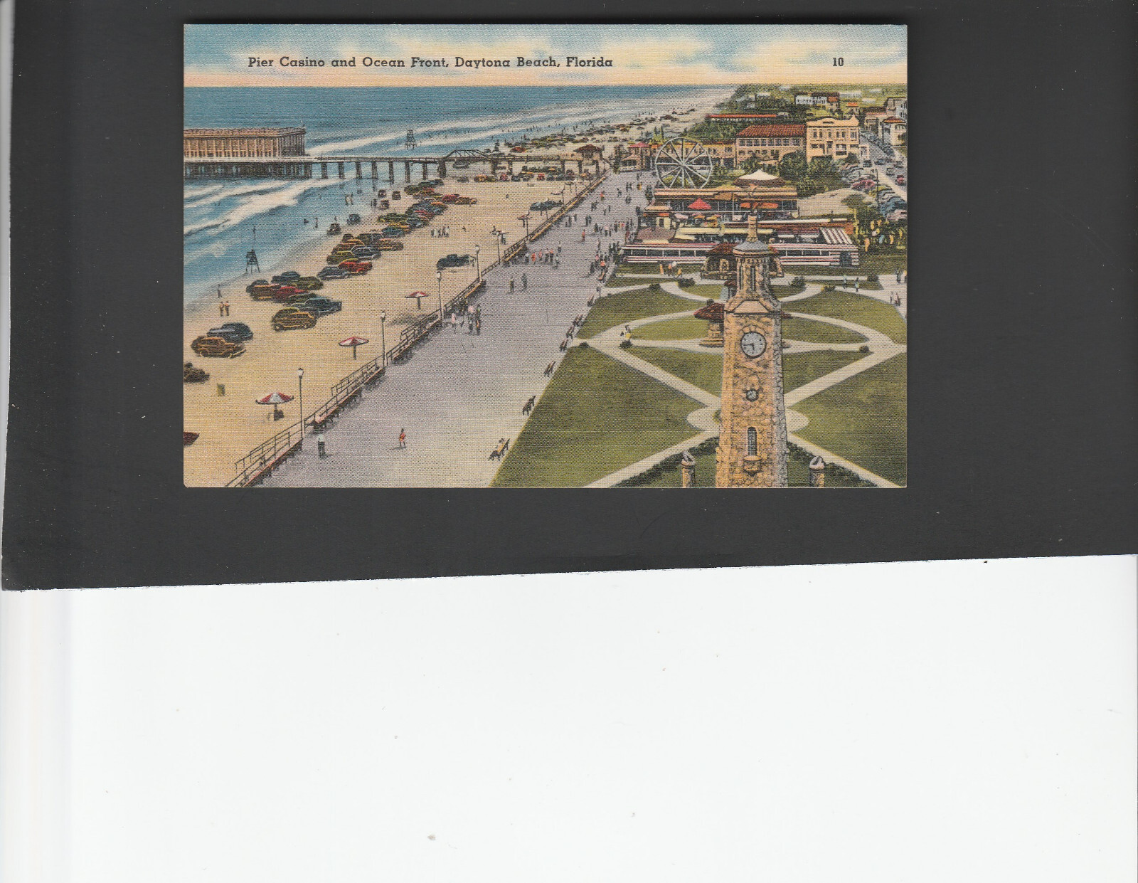 vintage 1942 postcard Pier & Casino Daytona Beach Florida
