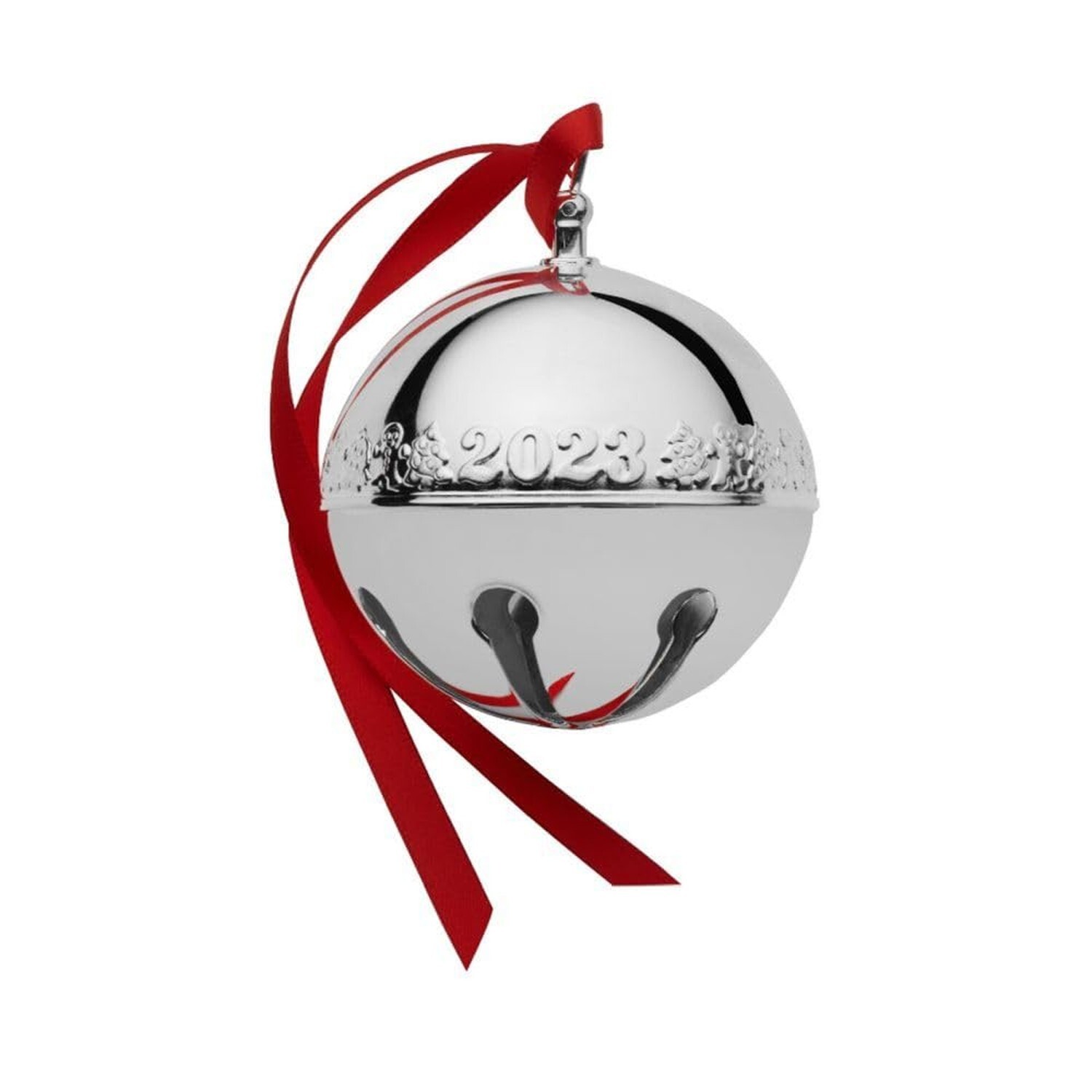 Wallace 2023 Silver Plated Sleigh Bell Ornament, 53rd Edition 2023 Editions Wallace 2023 Silver Plated Sleigh Bell Ornament, 53rd Edition 2023 Editions